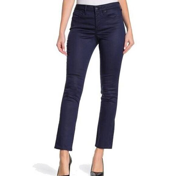 NYDJ Sheri Slim Deep Peaco Pants Womens Plus Size 18 Lift Tuck Support Trousers - Picture 1 of 12